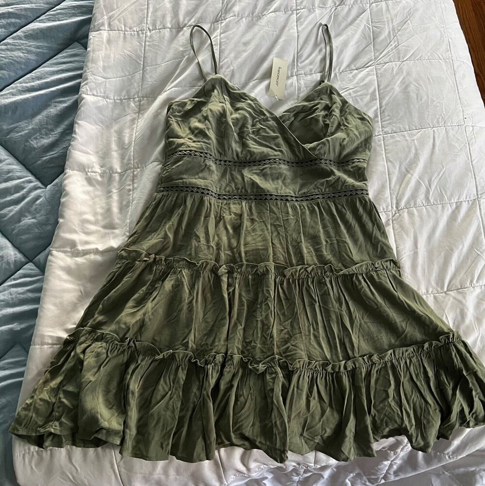 NWT Francesca's Trixxi Women's Green Dress Sz XL